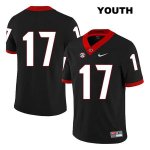 Youth Georgia Bulldogs NCAA #17 Nakobe Dean Nike Stitched Black Legend Authentic No Name College Football Jersey ZBI5254QN